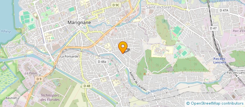 localisation de l'entreprise SCI DARWIN  MARIGNANE