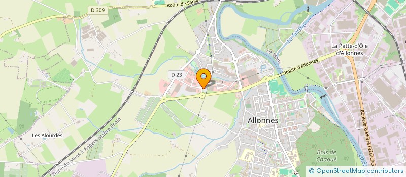 localisation de l'entreprise SCI DARWIN  ALLONNES