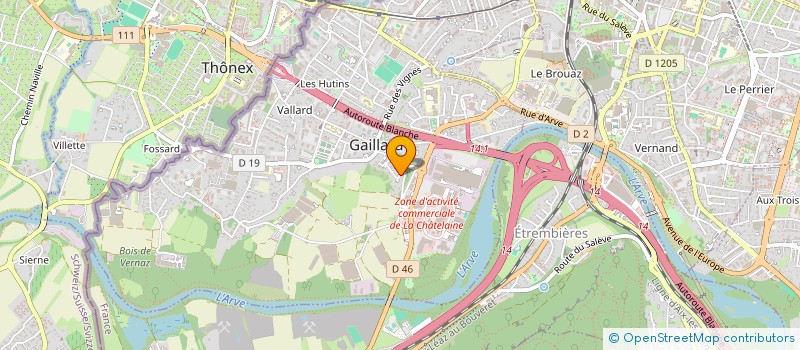 localisation de l'entreprise SCI DAS à GAILLARD