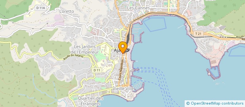 localisation de l'entreprise SCI DASA à AJACCIO