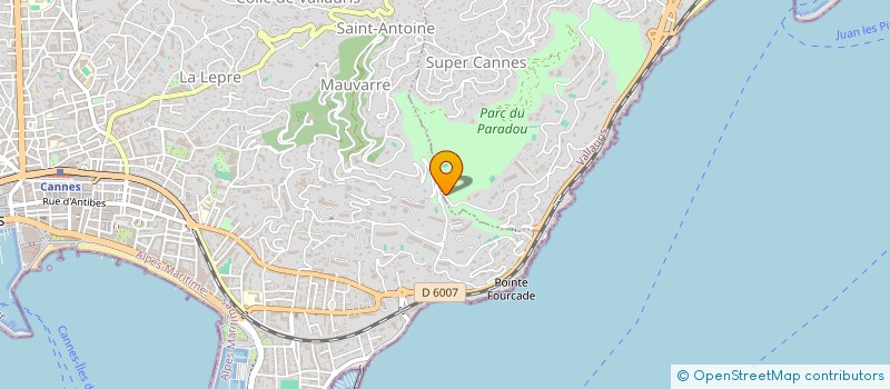 localisation de l'entreprise SCI DASAD à VALLAURIS