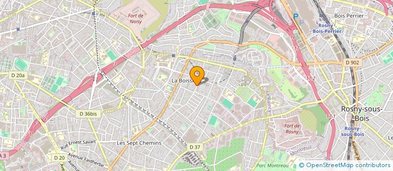 localisation de l'entreprise SCI DASCA à MONTREUIL
