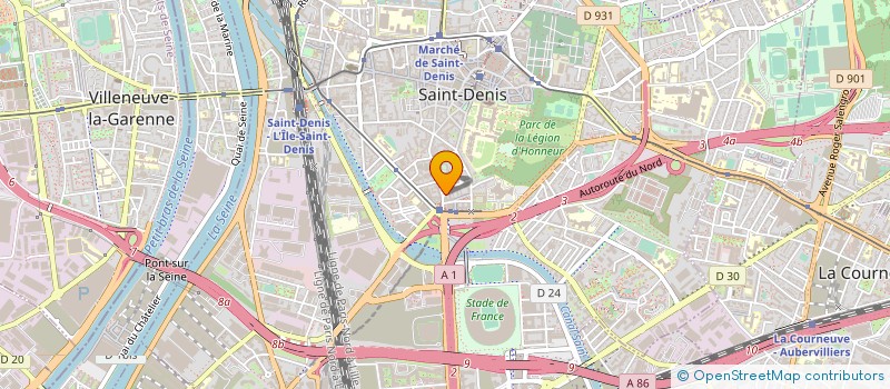 localisation de l'entreprise SCI DASEJ à SAINT-DENIS