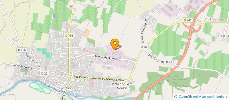 localisation de l'entreprise SCI DASSA à JARNAC