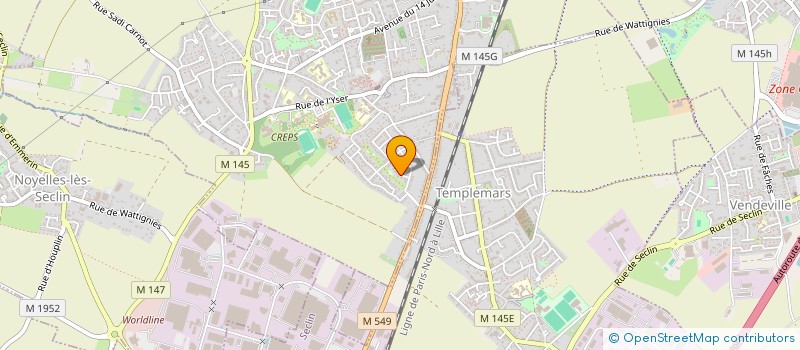 localisation de l'entreprise SCI DASSO  WATTIGNIES