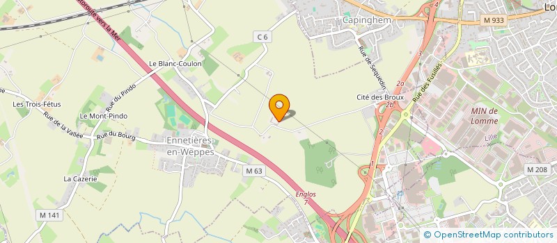 localisation de l'entreprise SCI DASSONNEVILLE RONCQ  ENNETIERES-EN-WEPPES