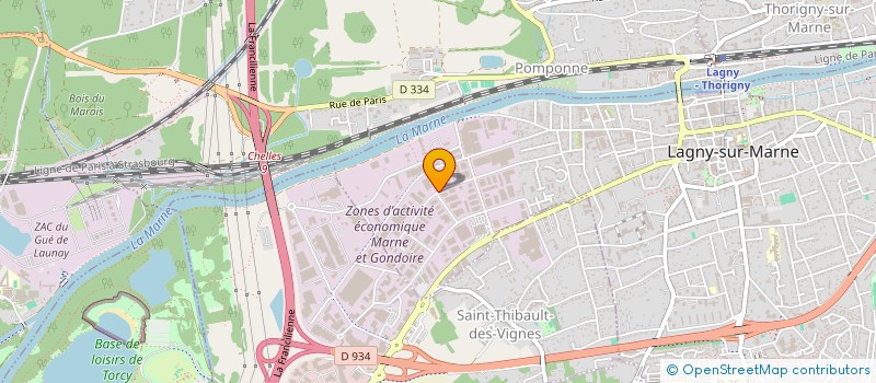 localisation de l'entreprise SCI DAST  LAGNY-SUR-MARNE