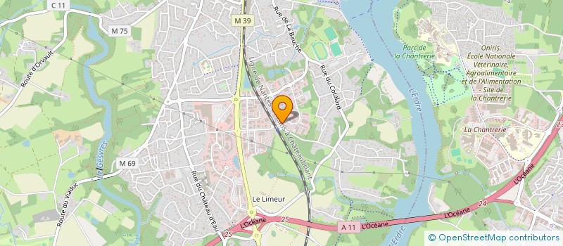 localisation de l'entreprise SCI DASUZ  LA CHAPELLE-SUR-ERDRE