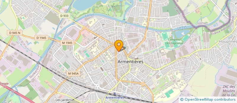 localisation de l'entreprise SCI DATA  ARMENTIERES