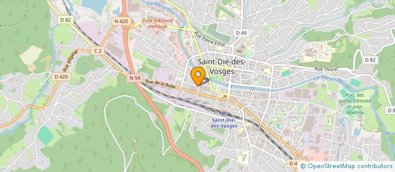 localisation de l'entreprise SCI DATA STYLE DIFFUSION à SAINT-DIE-DES-VOSGES