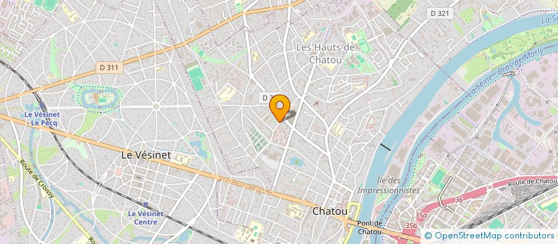 localisation de l'entreprise SCI DATAF  CHATOU