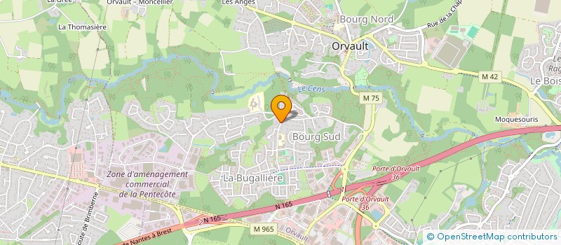 localisation de l'entreprise SCI DATCHA à ORVAULT