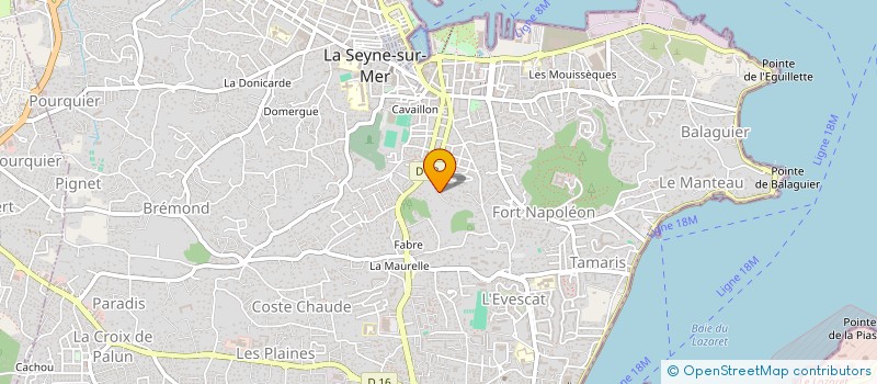 localisation de l'entreprise SCI DATCHA à LA SEYNE-SUR-MER