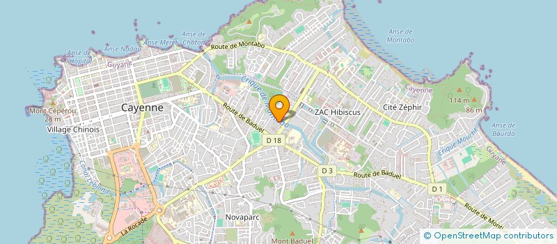 localisation de l'entreprise SCI DATEMI  CAYENNE