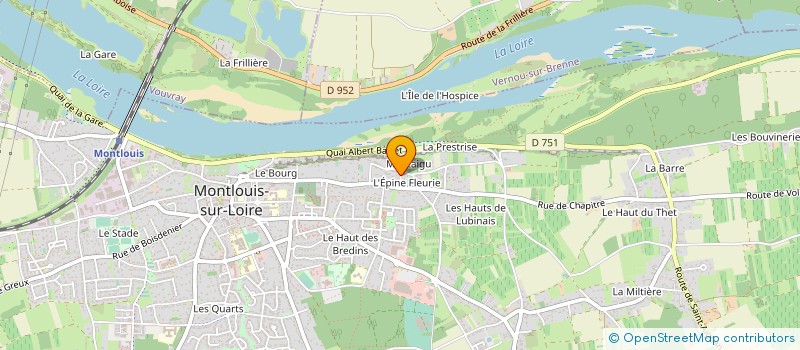 localisation de l'entreprise SCI DATICHE à MONTLOUIS-SUR-LOIRE