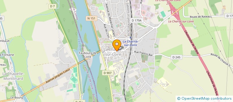 localisation de l'entreprise SCI DATY  LA CHARITE-SUR-LOIRE