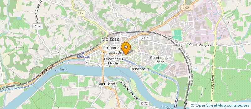 localisation de l'entreprise SCI DAUBASSE  MOISSAC