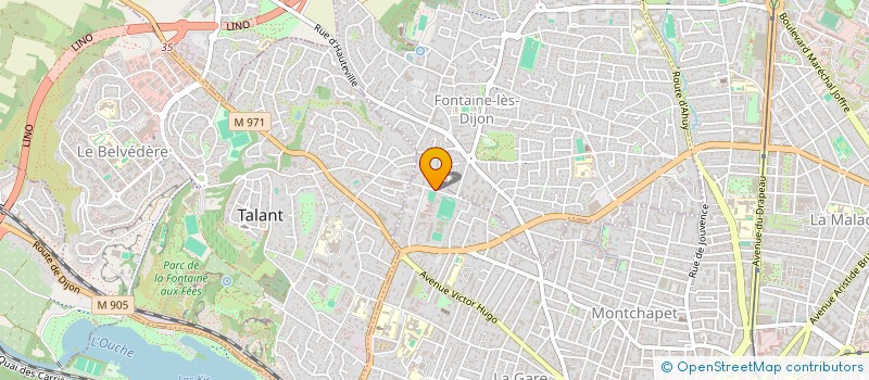 localisation de l'entreprise SCI DAUBENTON à DIJON