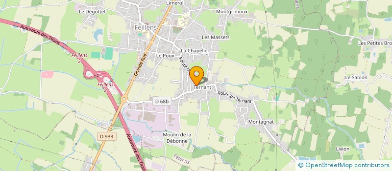 localisation de l'entreprise SCI DAUBOURG  FEILLENS