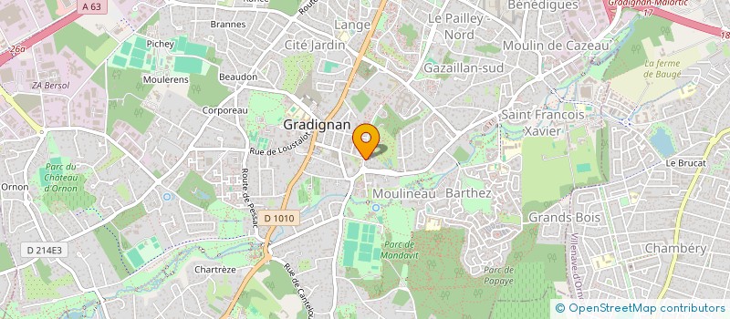 localisation de l'entreprise SCI DAUCHIER-CHAMPALOU  GRADIGNAN