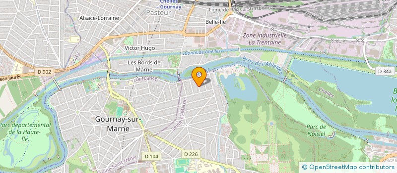 localisation de l'entreprise SCI DAUDIN  CHAMPS-SUR-MARNE