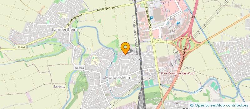 localisation de l'entreprise SCI DAUL  LAMPERTHEIM