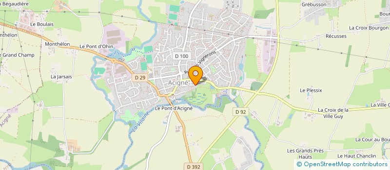 localisation de l'entreprise SCI DAULEU  ACIGNE