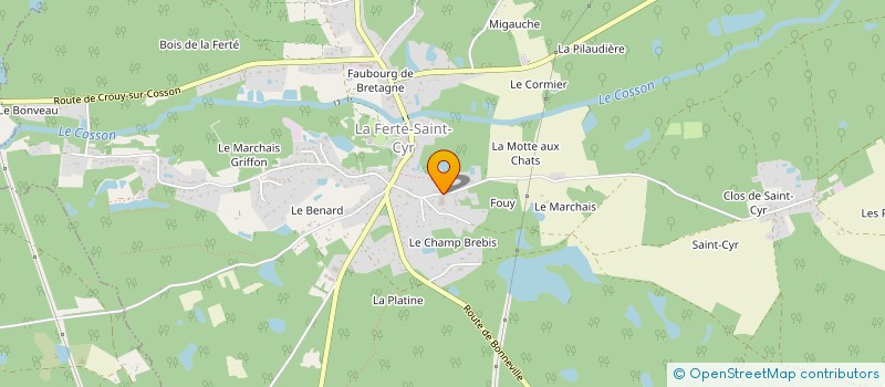 localisation de l'entreprise SCI DAULIACH  LA FERTE-SAINT-CYR