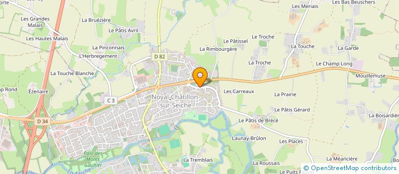 localisation de l'entreprise SCI DAULYJEM  NOYAL-CHATILLON-SUR-SEICHE