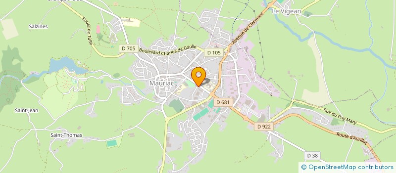 localisation de l'entreprise SCI DAUMISYL à MAURIAC