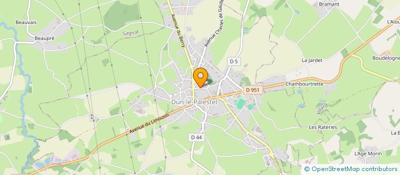 localisation de l'entreprise SCI DAUNAY à DUN-LE-PALESTEL