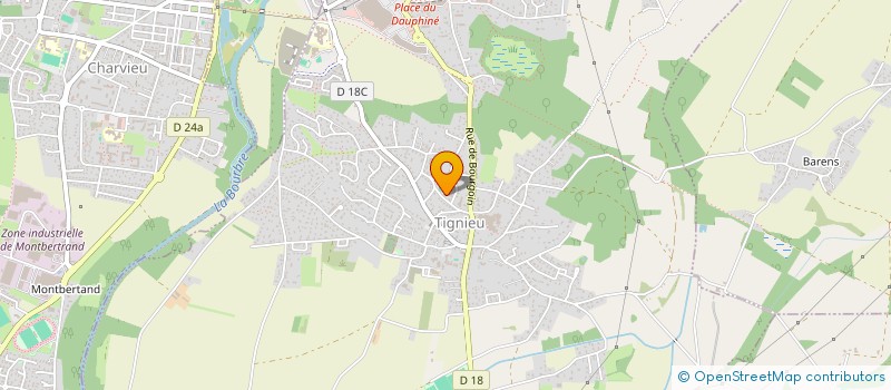 localisation de l'entreprise SCI DAUPHIDENT  TIGNIEU-JAMEYZIEU