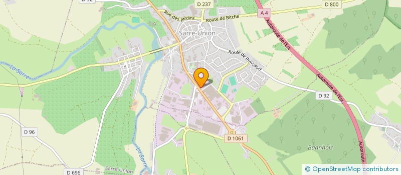 localisation de l'entreprise SCI DAUPHIN II  SARRE-UNION