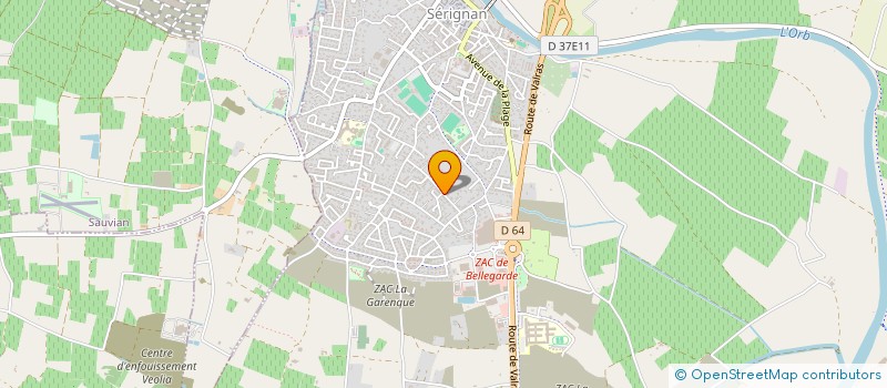 localisation de l'entreprise SCI DAUPHINALE  SERIGNAN