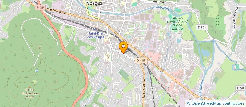localisation de l'entreprise SCI DAUPHINE à SAINT-DIE-DES-VOSGES
