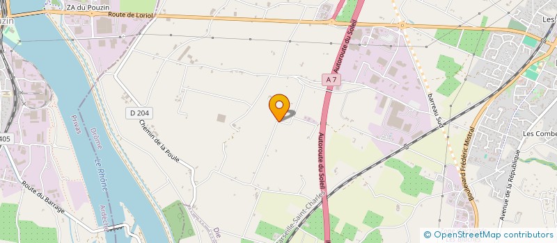 localisation de l'entreprise SCI DAUPHINE  LORIOL-SUR-DROME