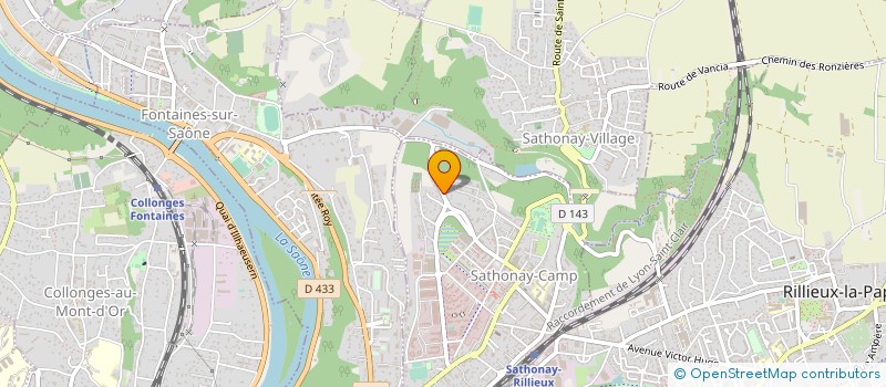 localisation de l'entreprise SCI DAUPHINE  SATHONAY-CAMP