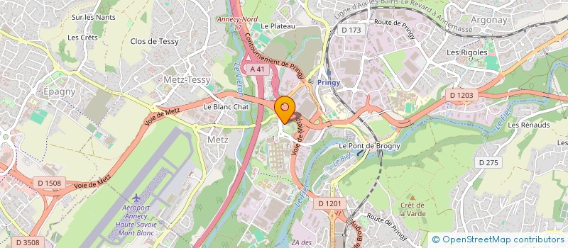 localisation de l'entreprise SCI DAUPHINE  EPAGNY METZ-TESSY