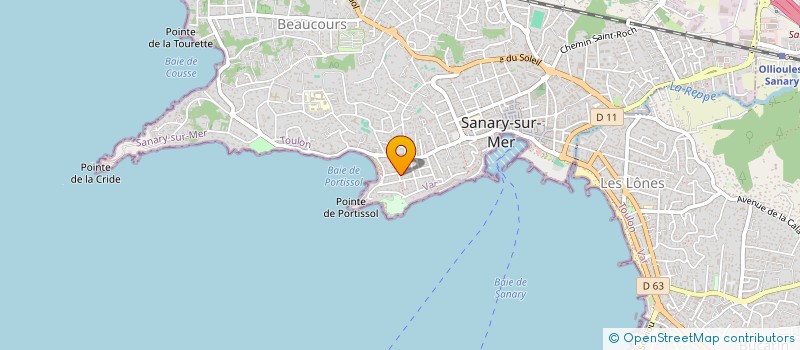 localisation de l'entreprise SCI DAUPHINE PORT ISSOL à SANARY-SUR-MER