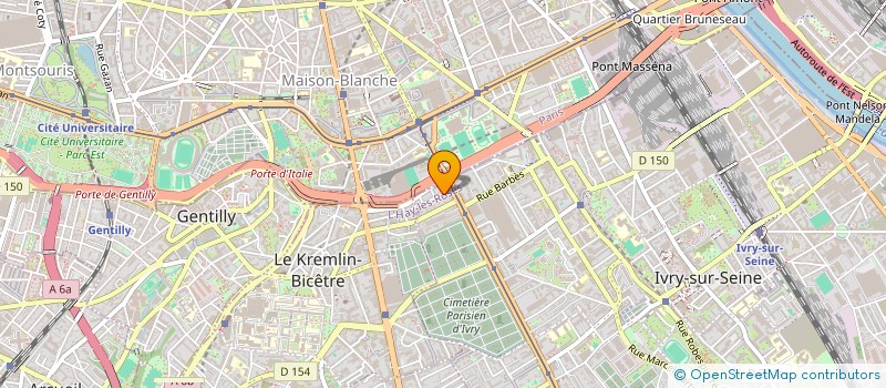 localisation de l'entreprise SCI DAUPHINOISE à IVRY-SUR-SEINE