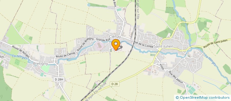 localisation de l'entreprise SCI DAURELLE  CLENAY