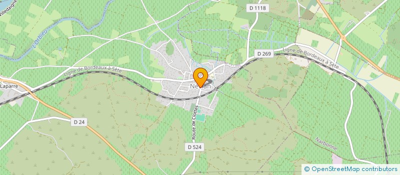 localisation de l'entreprise SCI DAUTHERIVES  THEZAN-DES-CORBIERES