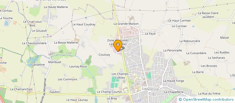 localisation de l'entreprise SCI DAUVERGNE  MELESSE