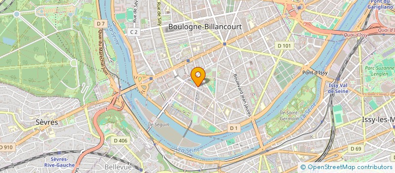 localisation de l'entreprise SCI DAUVILLIER à BOULOGNE-BILLANCOURT