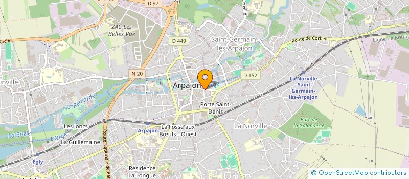 localisation de l'entreprise SCI DAUVILLIERS  ARPAJON