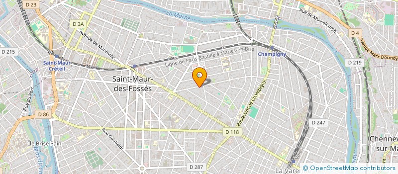 localisation de l'entreprise SCI DAUZAC-MINOUI à SAINT-MAUR-DES-FOSSES