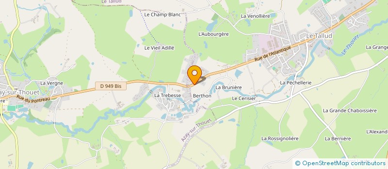 localisation de l'entreprise SCI DAV  LE TALLUD