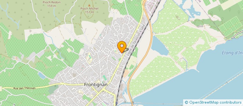 localisation de l'entreprise SCI DAV'AUD à FRONTIGNAN