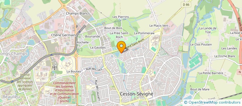 localisation de l'entreprise SCI DAVA  CESSON-SEVIGNE