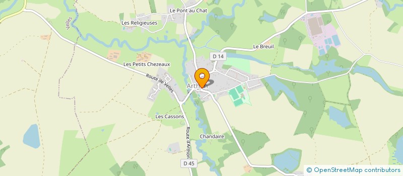 localisation de l'entreprise SCI DAVAGELINE à ARTHON